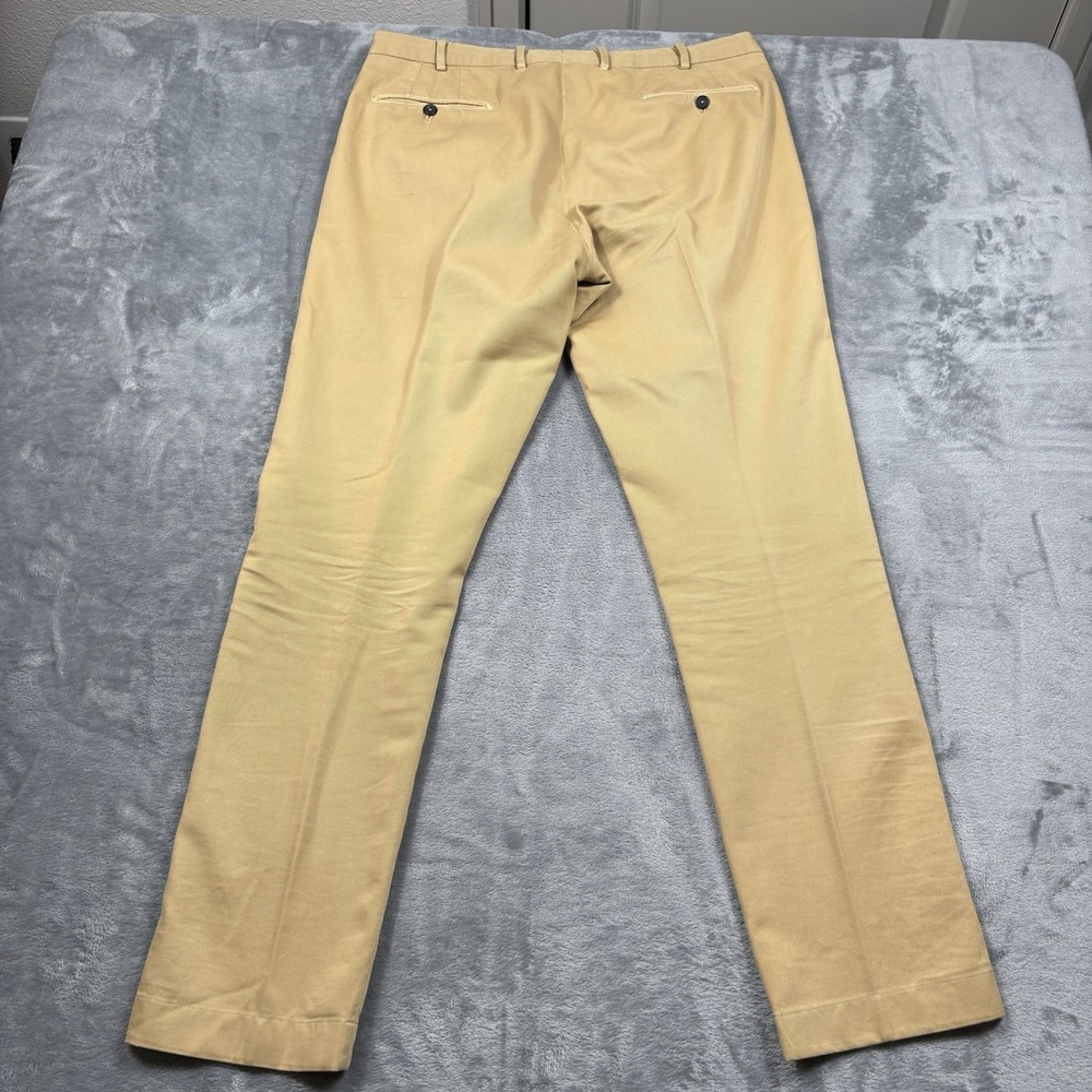 Sid Mashburn Sport Trouser Chino Pants Men's 36x32 Khaki Tan Cotton Slim - Picture 7 of 7